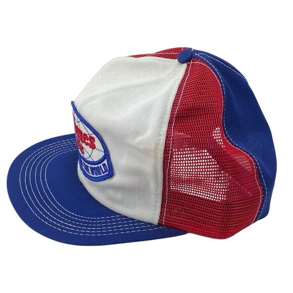VTG Jacques Seeds Red White & Blue Hat Snapback Cap USA K-Brand Trucker (H6) - Picture 4 of 9